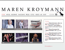 Tablet Screenshot of marenkroymann.de
